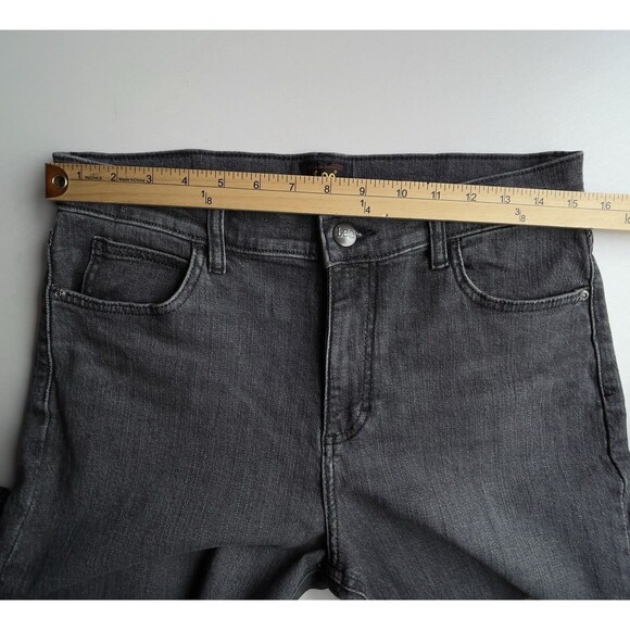 Lee Bell Bottom Flared High-Rise Stretch Gray Stretch Jeans Women’s Sz 12 - Picture 3 of 12